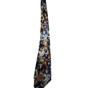 Vintage Everyday Career Hand Made Blue Neck Tie